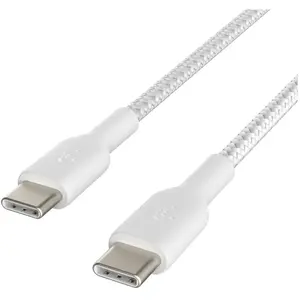 Comparateur de prix : BELKIN - cable - BRAIDED C-C 2.0 1M, WHT - BRAIDED