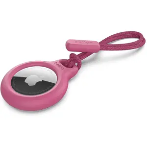 Belkin AirTag Anhänger mit Schlaufe, Accessoires pour traceur, Pink