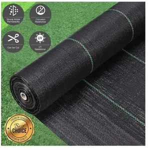 DRIPEX Toiles de Paillage 2m x 50m - Bache Noire Agricole - Barriere Anti Racine - Tissu Perméable à l'eauVendu parcdiscount