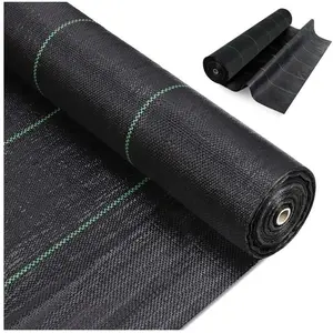 DRIPEX Toiles de Paillage 2m x 25m, Toile Anti Mauvaises Herbes Jardin, Bache Noire Agricole, Barriere Anti Racine, Tissu Perméable à l'eau pas cher