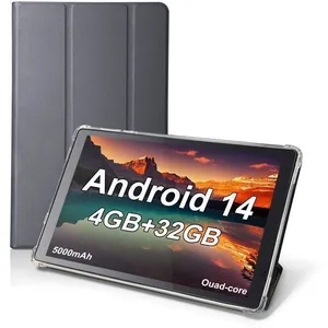 TIBUTA Tablette Android 10 '' New Tablette avec Case, 4 RAM+32 ROM Jusqu'à 128 Go, 5+8MP Camera, 6000mAh Tablette Bon qualité, bas prix pas cher