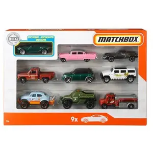Matchbox - Pack de 9 Véhicules - Petites voitures - 3 ans et + X7111 pas cher