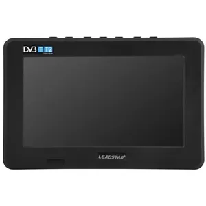 Télévision portable LEADSTAR 7 pouces - DVB-T-T2 HD Numérique et Analogique - Noir - Format d'affichage 1080pVendu parcdiscount