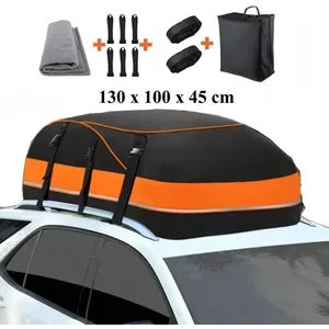 Coffre De Toit Souple - TOOLUCK - 130 x 100 x 45 cm - 1000D Tissu d Ox...Vendu parcdiscount