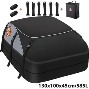 Coffre de Toit Voiture Pliable - Sailnovo - 130x100x45cm/585L - Sac de... pas cher