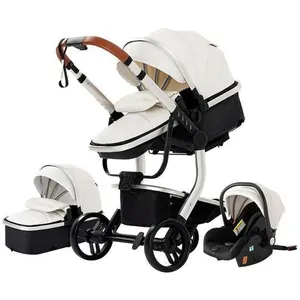 BAZARLAND30 Poussette 3 en 1 Bébé Combinée Siège-Auto Nacelle Trio Rév... pas cher