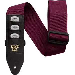 Ernie Ball 4688 - Sangle pickholder bordeaux pas cher