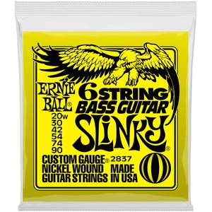 Comparateur de prix : Ernie Ball 2837 - Jeu de 6 cordes basse Slinky à boule fine - 20-90