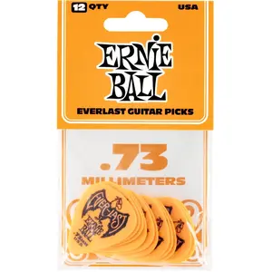 Comparateur de prix : Ernie Ball 9190 - Sachet de 12 médiators Everlast orange - 0.73mm