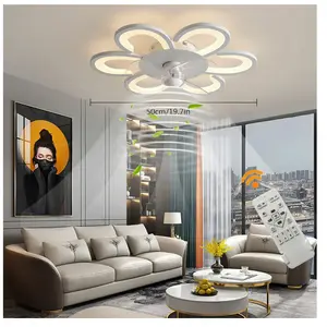 Gojoy - Ventilateur de plafond led plafonnier avec Éclairage Télécommande Lumière Salon pas cher