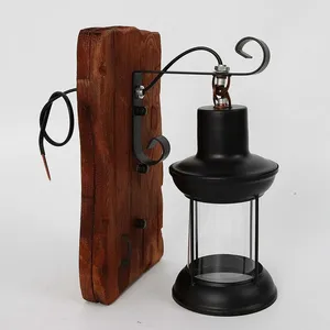 GOJOY Rétro Vintage applique murale en bois Applique Lampe Extérieure ... pas cher
