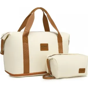 Kono Sac de Voyage Duffel avec Pochette à cosmétiques Sac de Week-End de Nuit/ de Sport Sec et Humide séparé pour Femmes HommesVendu parcdiscount
