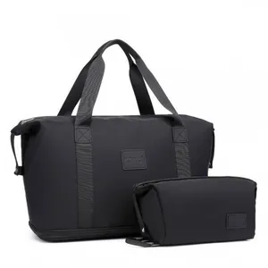 Kono Sac de Voyage Duffel avec Pochette à cosmétiques Sac de Week-End de Nuit/ de Sport Sec et Humide séparé pour Femmes Hommes pas cher