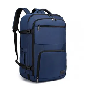 KONO Sac a Dos 55x35x20cm Grande Capacité Sacs à Dos Voyage Bagage à Main pour Ordinateur Portable Sac de Cabine pour Easyjet MarineVendu parcdiscount