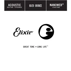 Comparateur de prix : Elixir 13022 - Corde guitare acoustique au détail acier plein 022