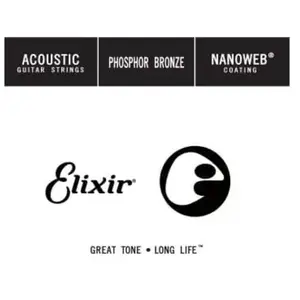 Elixir Corde Au Détail Guitare Acoustique Elixir Phospore Bronze 032 -...Vendu paramazon