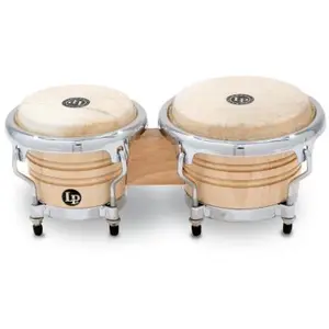LP Latin Percussion LPM199-AW Bongos mini 3 1/2' + 4 1/4' Beige