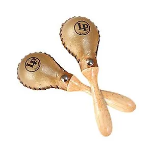 Latin Percussion LP LP285 Paire de Maracas mini en Cuir brut 5,75" pas cher
