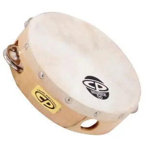 LP Latin Percussion CP376 Tambourinee en bois 6'' avec peau Beige pas cher