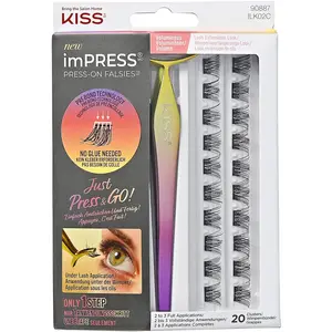 Kiss imPRESS Falsies Press-on Kit de Faux-cils - Volume pas cher