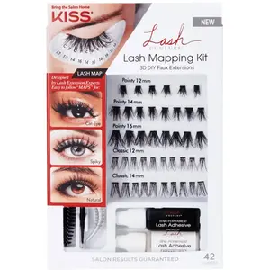 KISS Lash Couture Lot de 42 extensions de cils 3D DIYVendu pargalaxus