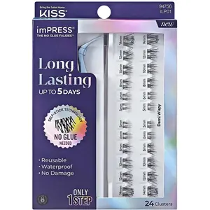 KISS, Faux cils, Impress Press On Longlasting False Eyelashes 01 (Cils artificiels) pas cher