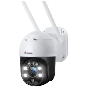 Caméra de Surveillance WiFi Extérieure PTZ Ctronics IP Caméra 1080P Détection de Mouvements Humains Suivi Automatique 355° 90° Audio Bidirectionnel Étanche IP66 Vision Nocturne en Couleur pas cher