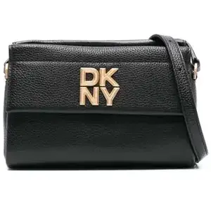 Comparateur de prix : DKNY Leren Schoudertas Rosa Crossbody Bag Blk / Gold Zwart