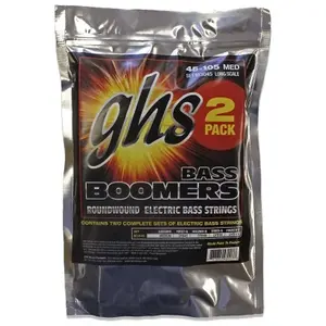 GHS Ghs M30452-Set - Set De 2 Jeux De Cordes Guitare Basse - Boomers - Medium 45-105 pas cher