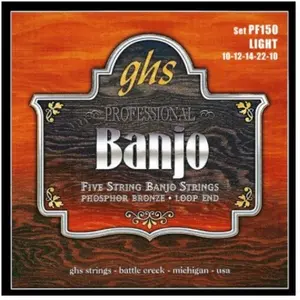 Comparateur de prix : GHS Ghs Pf150 - Light !10-12-14-22-10 - Jeu De Cordes Banjo