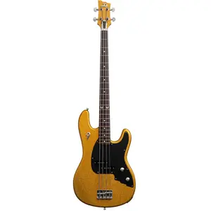 Duesenberg Alliance Chris Chaney Bass Gold Sparkle elektrische basgitaar met gigbag pas cher