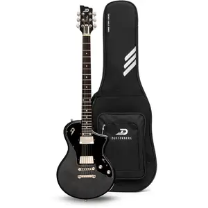 Duesenberg Julietta Baritone Catalina Black elektrische bariton gitaar met gigbag pas cher