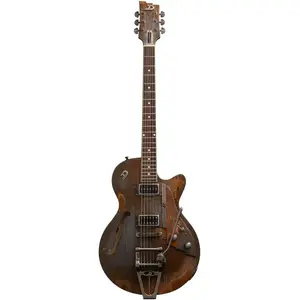 Duesenberg Starplayer TV Rusty Relic semi-akoestische gitaar met koffer pas cher