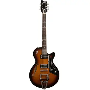 Duesenberg Starplayer TV Tobacco Burst semi-akoestische gitaar met koffer pas cher