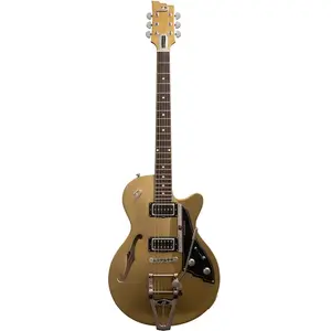 Duesenberg Custom Starplayer TV Hanover Gold Limited Edition semi-akoestische gitaar met koffer pas cher