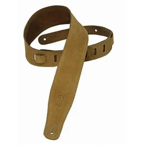 Levy's Sangle de guitare en daim Marron doré 6,4 cm pas cher