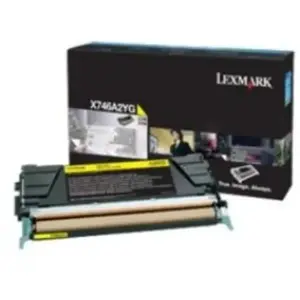 Lexmark - jaune - originale - cartouche de toner - Entreprise Lexmark pas cher