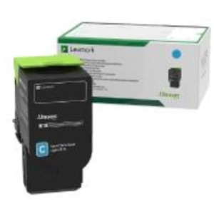 Lexmark - Cyan - original - boîte - cartouche de toner LCCP, LRP - pour Lexmark CX833se