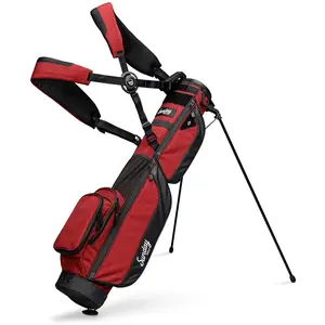 Sunday Golf Loma XL Bag Sac de golf léger avec sangle et support, facile à transporter, sac de golf pour le terrain de conduite, par 3 et les parcours exécutifs, 1,5 kg (Ron bordeaux)