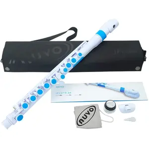 Nuvo Jflute 2.0 Fl?Te Traversi?Re Pour Enfants, Blanc-Bleu