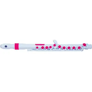 Nuvo Jflute - Flûte Traversière En Plastique Avec Tête Donut - Blanche Et Rose pas cher