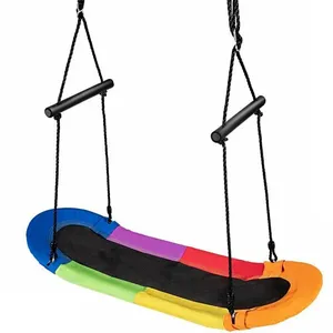 Costway - Balançoire Arbre Réglable en Hauteur 100-160CM Structure en Métal avec Poignées pour l'Intérieur et l'Extérieur ColoréVendu parcdiscount