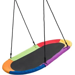 Costway Balançoire Nid D'oiseau Ovale 150 Cm À Suspendre Hauteur Régla...Vendu parcdiscount
