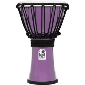 Comparateur de prix : Toca TFCDJ-7MV Freestyle Colorsound djembé 7'' violet métallisé