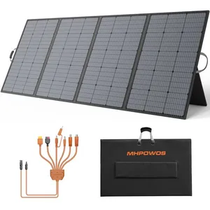 MHPOWOS Panneau Solaire Portable 400W 31V Panneau Solaire Monocristall... pas cher