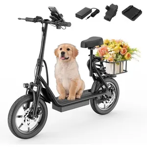 Trottinette électrique avec siège  - Moteur 500W - Autonomie MAX 64km ...