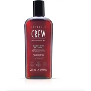 American Crew DAILY SILVER SHAMPOO, Shampooing quotidien, sublimateur de cheveux gris, pour homme 250ml pas cher