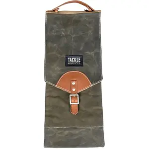 Tackle Waxed Canvas Compact Forest Green drumstokkentas pas cher