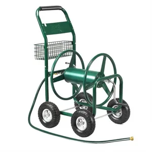 GOPLUS Chariot Dévidoir pour Tuyau d Arrosage pour Jardin, avec Panier... pas cher
