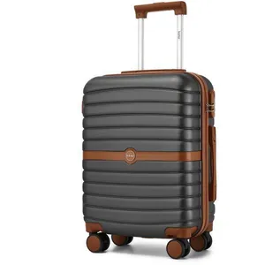 Kono Valise Cabine Taille 55x40x20cm Rigide ABS+PC Valise de Voyage à ... pas cher